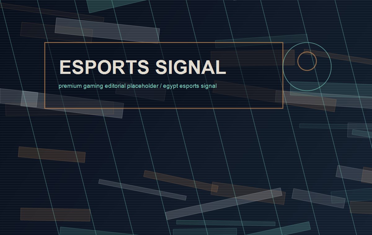 Abstract esports signal artwork